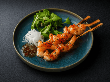 Yakitori din creveți