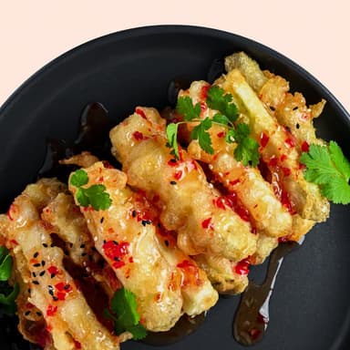 Смажені баклажани в соусі "Солодкий чилі"