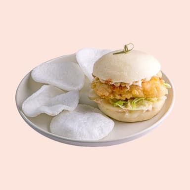 Бао бургер з креветками